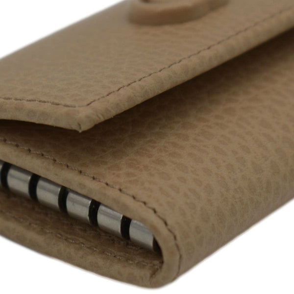 GUCCI Marmont Leather Key Case Light Brown 456118