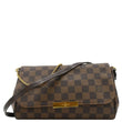 LOUIS VUITTON Favorite MM Damier Ebene Crossbody Bag Brown