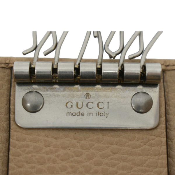 GUCCI Marmont Leather Key Case Light Brown 456118