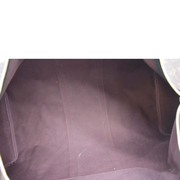 LOUIS VUITTON Keepall 55 Bandouliere Monogram Canvas Travel Bag Brown