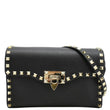 VALENTINO Rockstud Flip Lock Leather Shoulder 