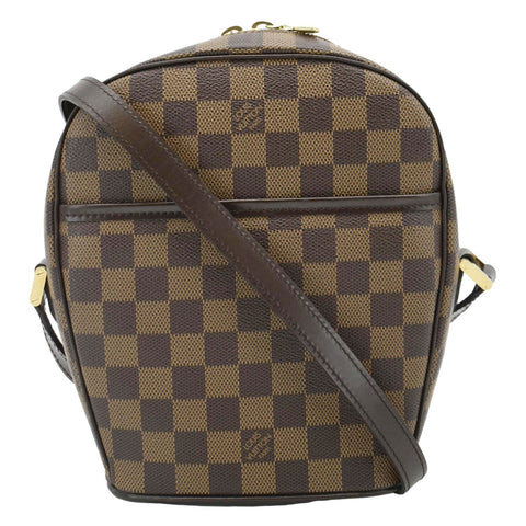 LOUIS VUITTON Ipanema GM Damier Ebene Crossbody Bag Brown