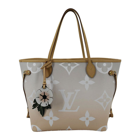 LOUIS VUITTON Neverfull MM By The Pool Monogram Giant Tote Bag Brume