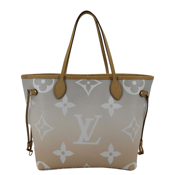 LOUIS VUITTON Neverfull MM Brume Tote Monogram Giant Bag with back side view