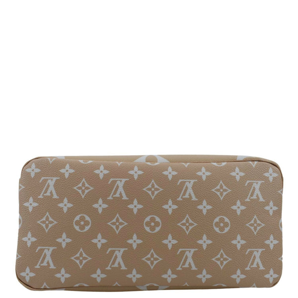 LOUIS VUITTON Neverfull MM Brume Tote Monogram Giant Bag with lower side view