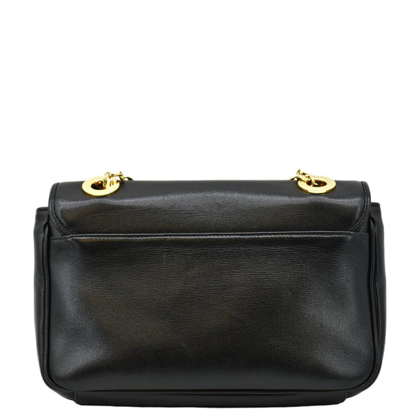 GUCCI Linea Marina Small Chain Leather Shoulder Bag Black 576421