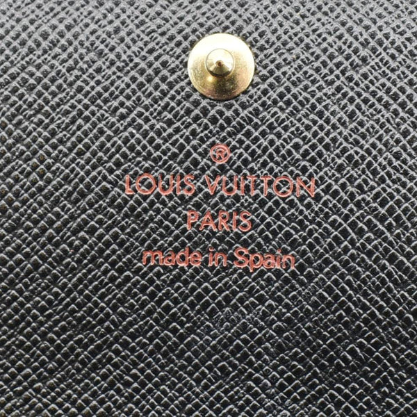 LOUIS VUITTON Epi Leather Long Wallet Black