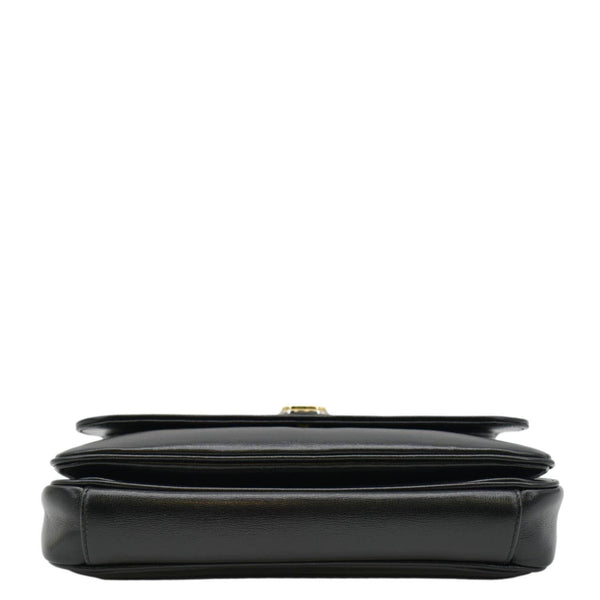 GUCCI Linea Marina Small Chain Leather Shoulder Bag Black 576421