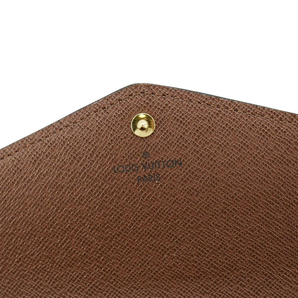 LOUIS VUITTON Sarah Monogram Canvas Wallet Brown