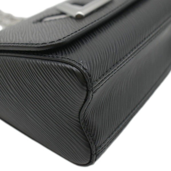LOUIS VUITTON Mini LV Twist Epi Leather Shoulder Bag Black