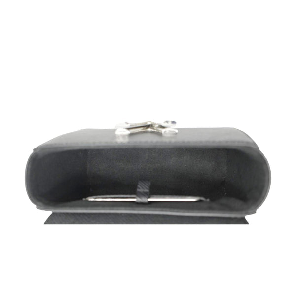 LOUIS VUITTON Mini LV Twist Epi Leather Shoulder Bag Black