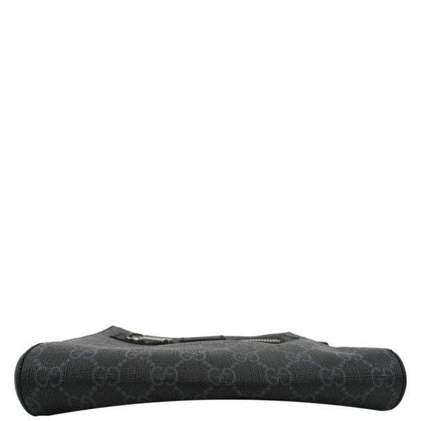 GUCCI Small GG Supreme Canvas Messenger Bag Black 523599