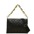LOUIS VUITTON Coussin MM Monogram Embossed Shoulder Bag Black