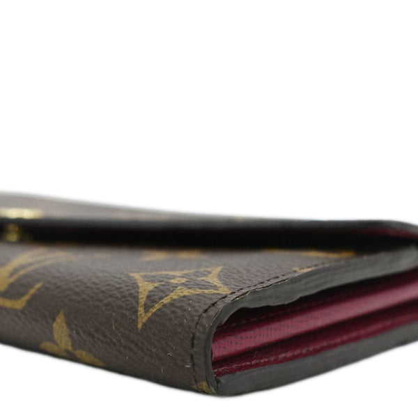 LOUIS VUITTON Sarah Monogram Canvas Wallet Brown