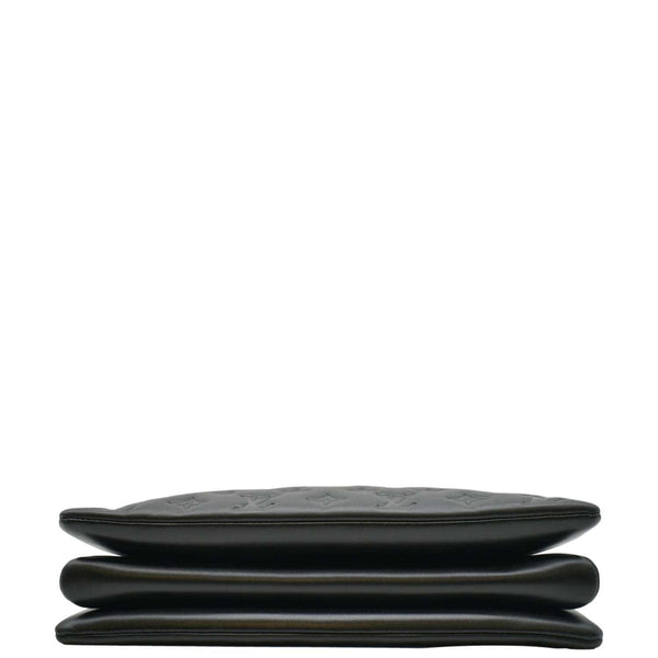 LOUIS VUITTON Coussin MM Monogram Embossed Shoulder Bag Black
