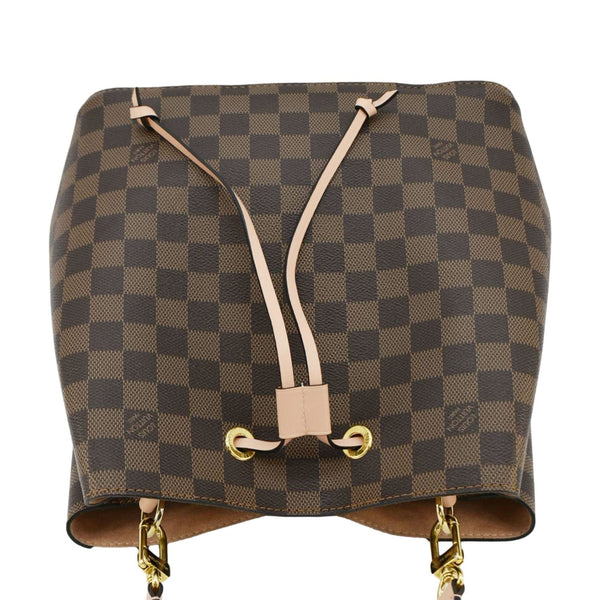 LOUIS VUITTON Neonoe MM Damier Ebene Shoulder Bag Brown