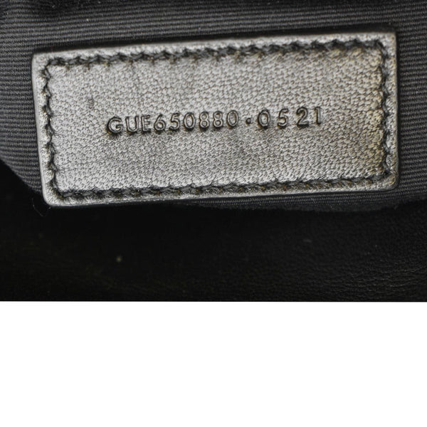 YVES SAINT LAURENT Loulou Small Puffer Leather Pouch Black