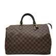 LOUIS VUITTON Speedy Satchel Bag Brown front side
