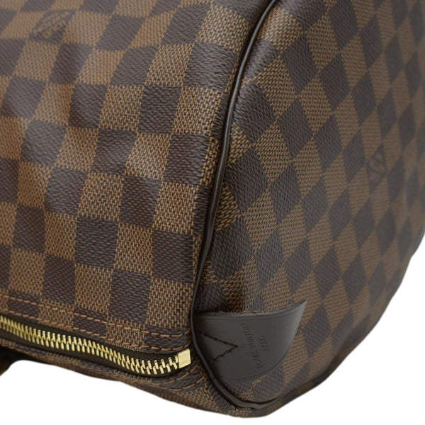 LOUIS VUITTON Speedy Satchel Bag Brown core rside