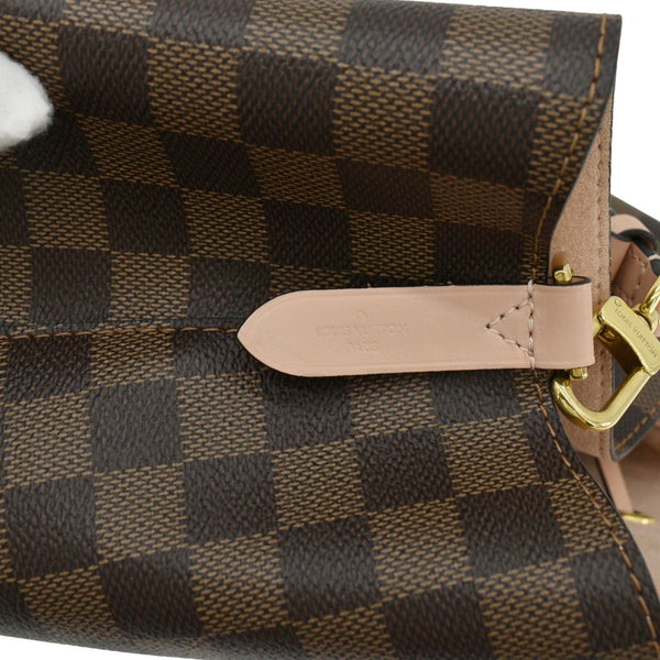 LOUIS VUITTON Neonoe MM Damier Ebene Shoulder Bag Brown