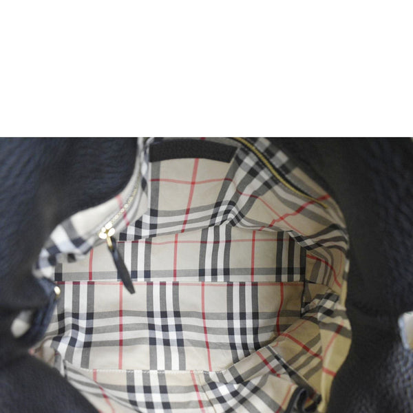 BURBERRY Classic Vintage Check Canvas Tote Bag Light Pink