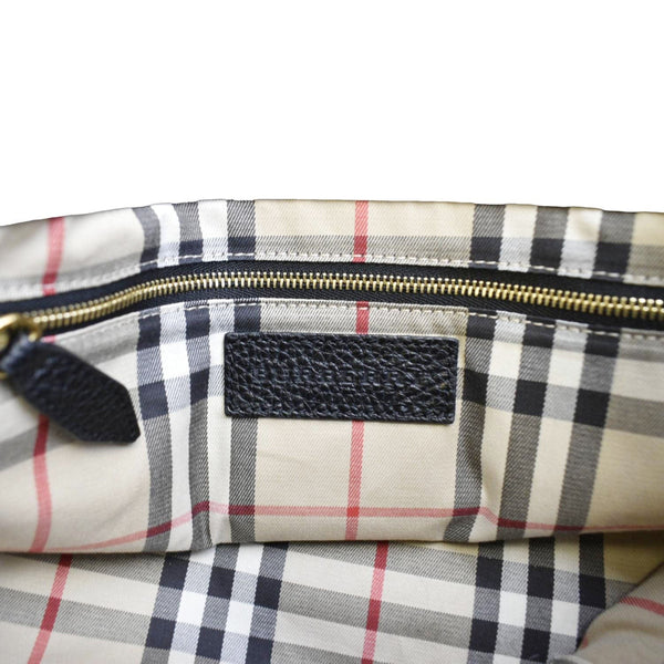 BURBERRY Classic Vintage Check Canvas Tote Bag Light Pink