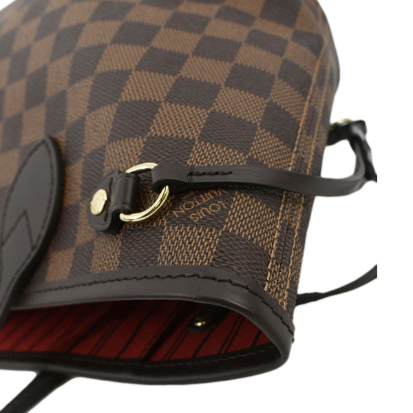 LOUIS VUITTON Neverfull PM Damier Ebene Tote Shoulder Bag Brown