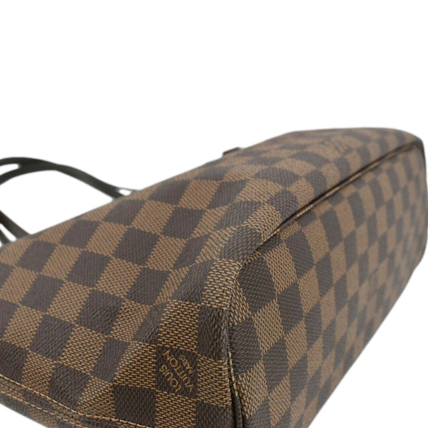 LOUIS VUITTON Neverfull PM Damier Ebene Tote Shoulder Bag Brown