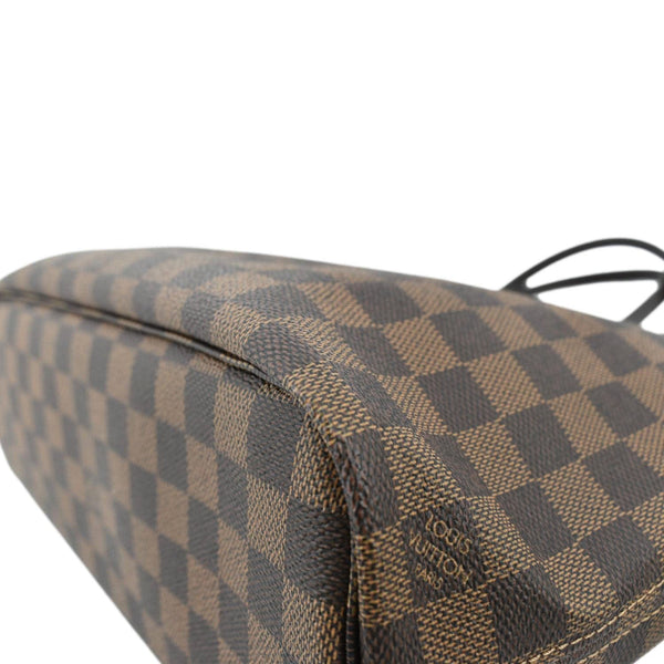 LOUIS VUITTON Neverfull PM Damier Ebene Tote Shoulder Bag Brown