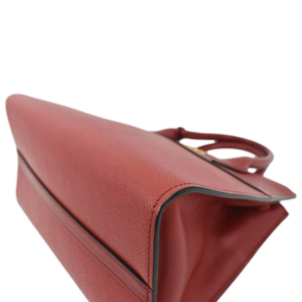 PRADA Paradigme Saffiano Leather Tote Shoulder Bag Red
