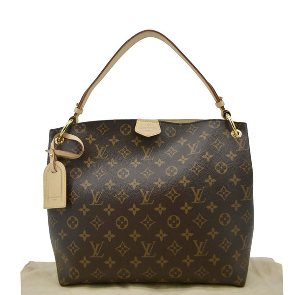 LOUIS VUITTON Graceful PM Monogram Canvas Hobo Shoulder Bag Brown