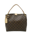 LOUIS VUITTON Graceful PM Monogram Canvas Hobo Shoulder Bag Brown