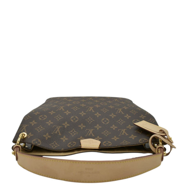 LOUIS VUITTON Graceful PM Monogram Canvas Hobo Shoulder Bag Brown