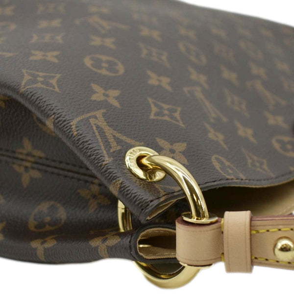 LOUIS VUITTON Graceful PM Monogram Canvas Hobo Shoulder Bag Brown
