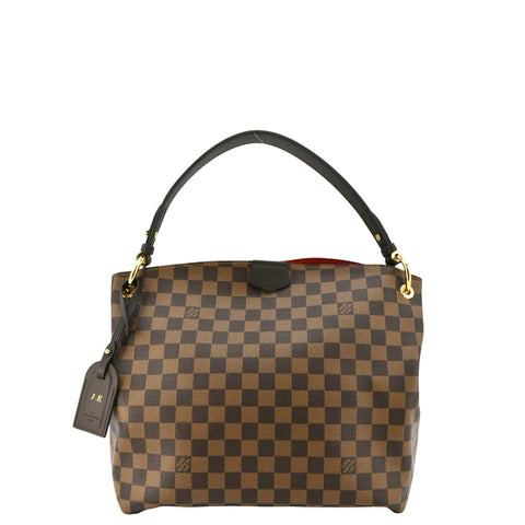 LOUIS VUITTON Graceful PM Monogram Canvas Hobo Shoulder Bag Brown