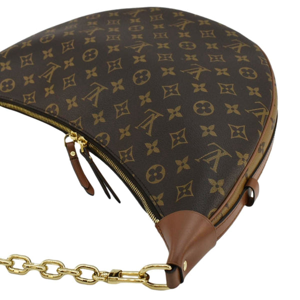 LOUIS VUITTON Loop Reverse Monogram Canvas Shoulder Bag Brown
