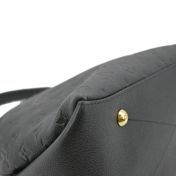 LOUIS VUITTON Maida Monogram Empreinte Leather Hobo Shoulder Bag Black