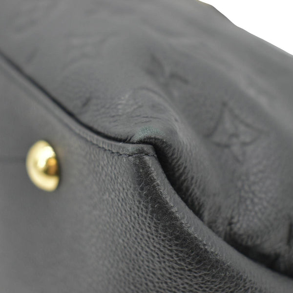 LOUIS VUITTON Maida Monogram Empreinte Leather Hobo Shoulder Bag Black