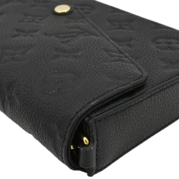 LOUIS VUITTON Felicie Monogram Empreinte Pochette Shoulder Bag Black