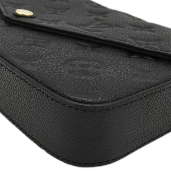 LOUIS VUITTON Felicie Monogram Empreinte Pochette Shoulder Bag Black