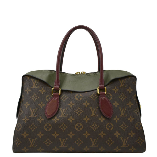 LOUIS VUITTON Tuileries Monogram Canvas Tote Shoulder Bag Brown