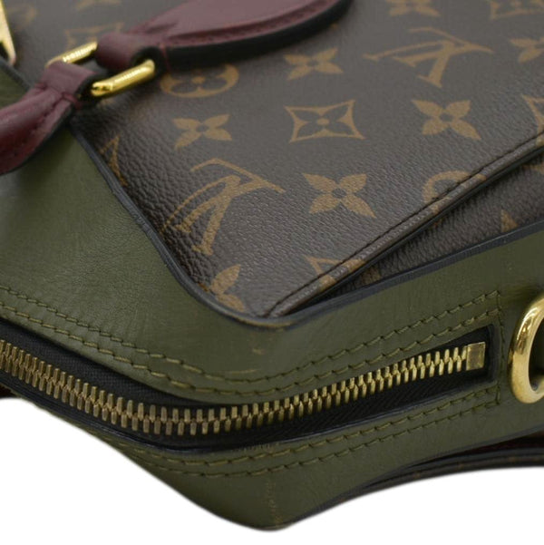 LOUIS VUITTON Tuileries Monogram Canvas Tote Shoulder Bag Brown