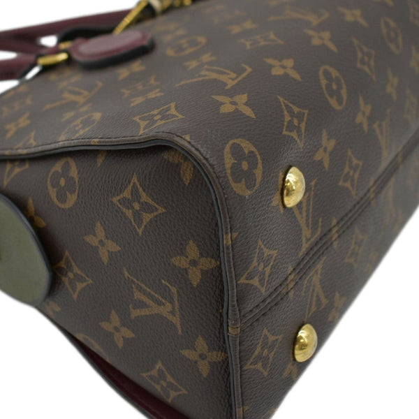 LOUIS VUITTON Tuileries Monogram Canvas Tote Shoulder Bag Brown