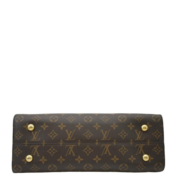 LOUIS VUITTON Tuileries Monogram Canvas Tote Shoulder Bag Brown