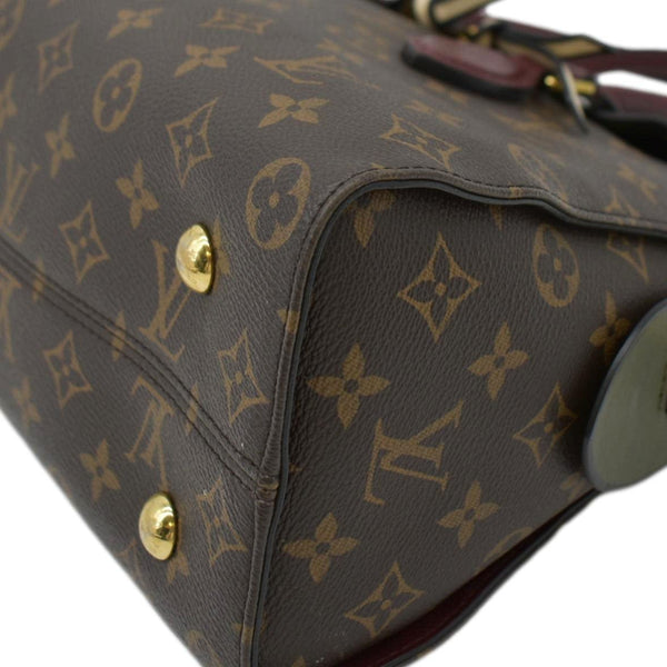 LOUIS VUITTON Tuileries Monogram Canvas Tote Shoulder Bag Brown