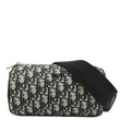 CHRISTIAN DIOR Roller Oblique Canvas Messenger Bag Navy Blue