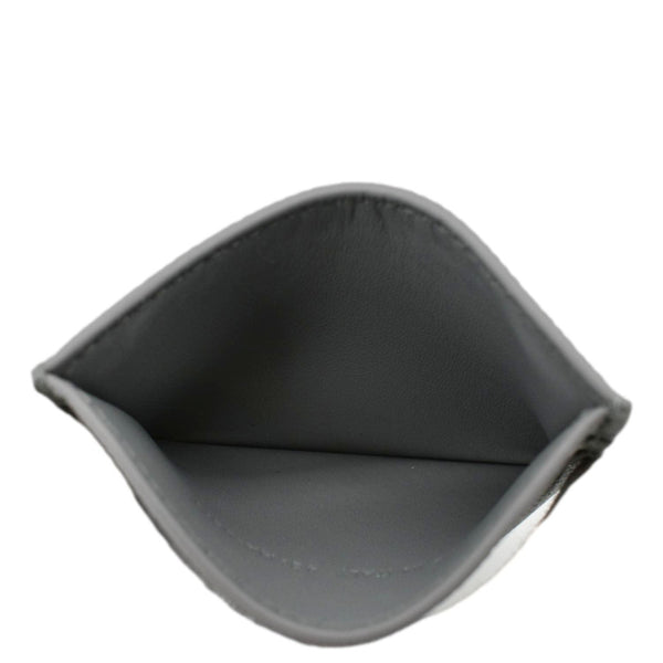 CHRISTIAN DIOR 30 Montaigne Grained Calfskin Leather Card Holder Dark Grey