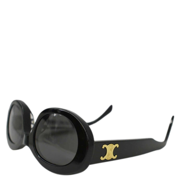 CELINE Triomphe 01 Acetate Sunglasses Black