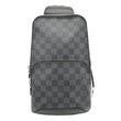 LOUIS VUITTON Avenue Sling Damier Graphite Backpack Bag Black front look