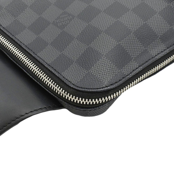 LOUIS VUITTON Avenue Sling Damier Graphite Backpack Bag Black